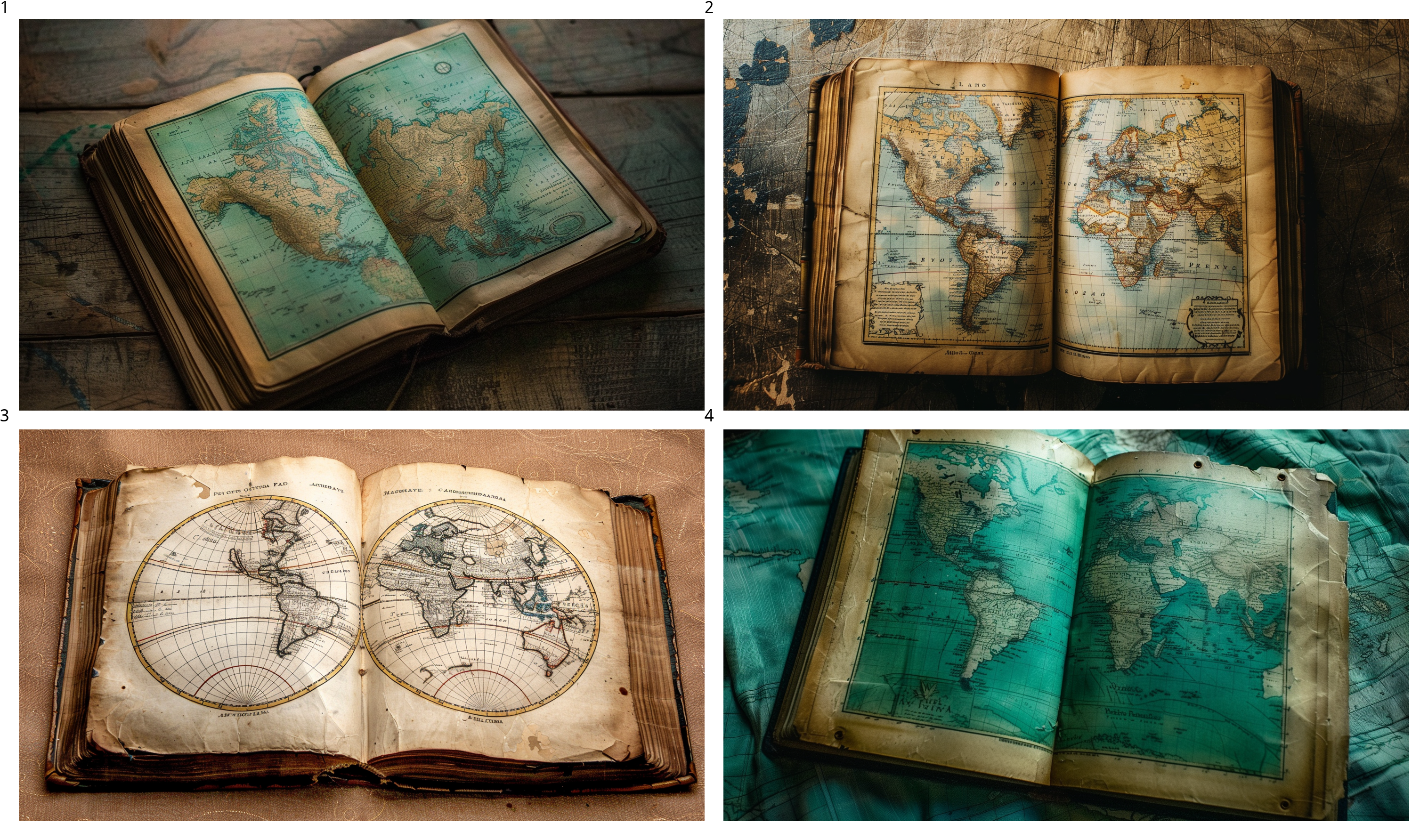 Open book or map on a neutral background, symbolizing the exploration of diverse ideas and broad business opportunities.