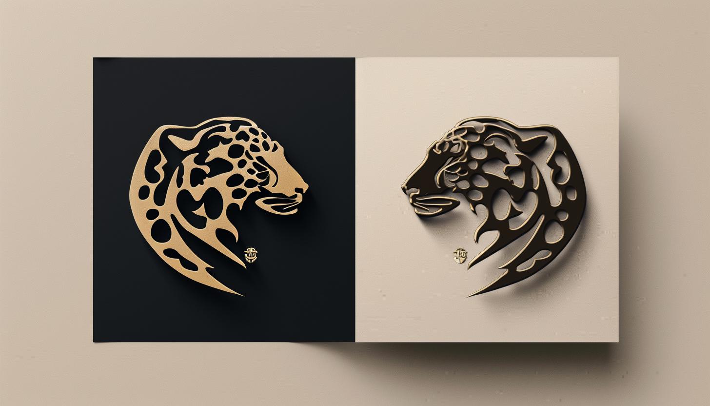 Side-by-side comparison of the classic Jaguar heritage logo and its rebranded version, emphasizing typography and design differences.